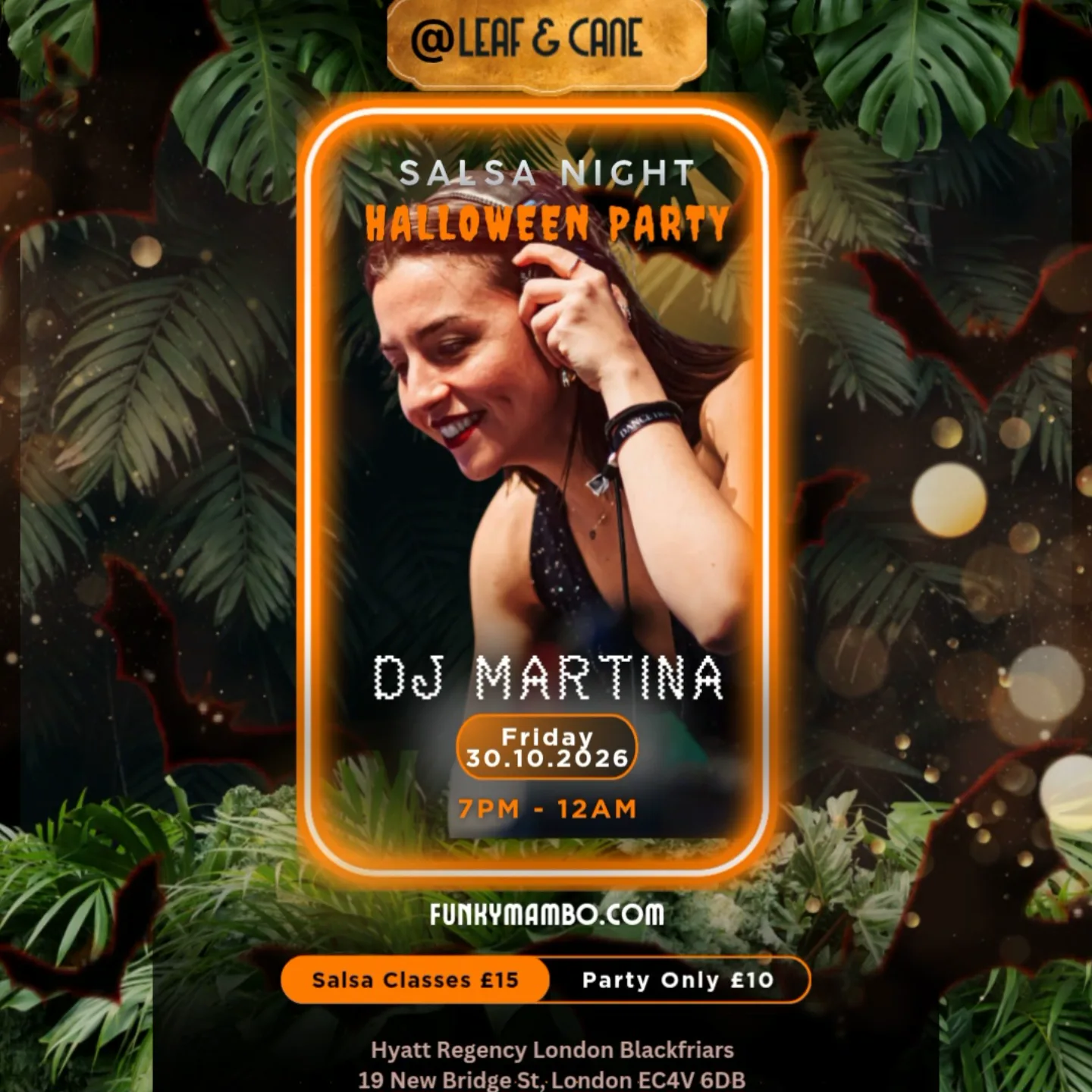 Monthly Party @ Leaf & Cane flyer
