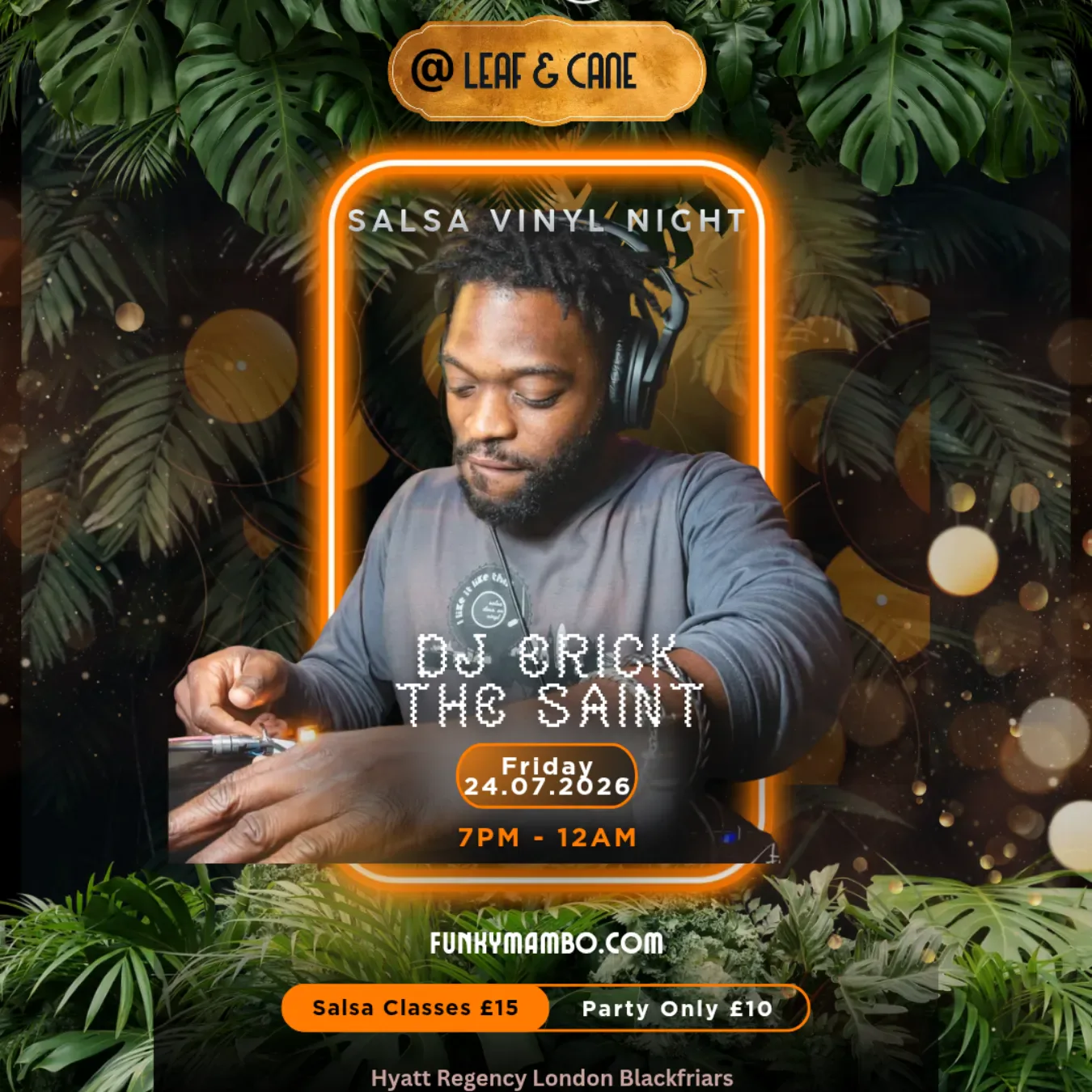 Monthly Party @ Leaf & Cane flyer